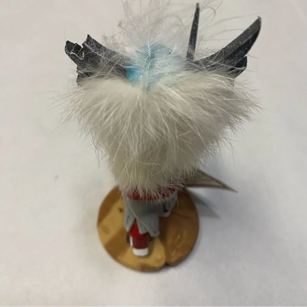 Crow Mother Kachina Handmade Navajo Dine Tribe Signed Marked Art Decor NWT